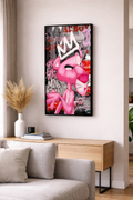 “Pink Panther Street Art  – Urban Pop Art Statement Piece”
